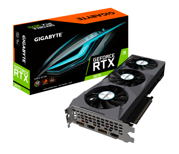 Gigabyte GeForce RTX 3070 EAGLE OC LHR 8GB GDDR6 - 670621 - zdjęcie